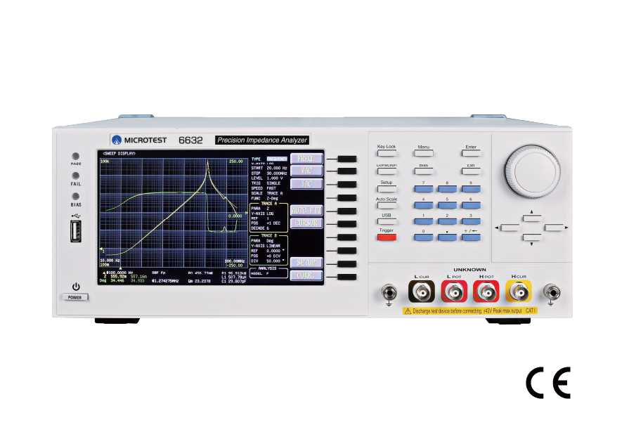 Accurate-impedance-analyzer-microtest-6632-series-10hz-50mhz