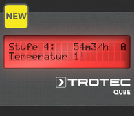 Trotec Qube+ bảo vệ nhiệt hỗ trợ cảm biến
