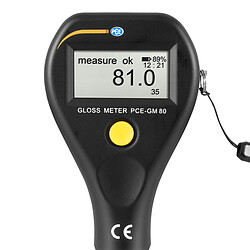 Gloss meter PCE-GM 80-ICA includes ISO certificate
