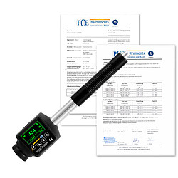 Metal hardness tester PCE-2500N-ICA includes ISO certificate