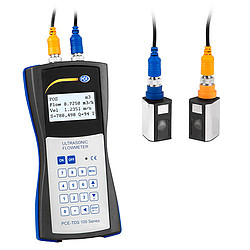 Ultrasonic flow meter PCE-TDS 100HS including ISO certificate