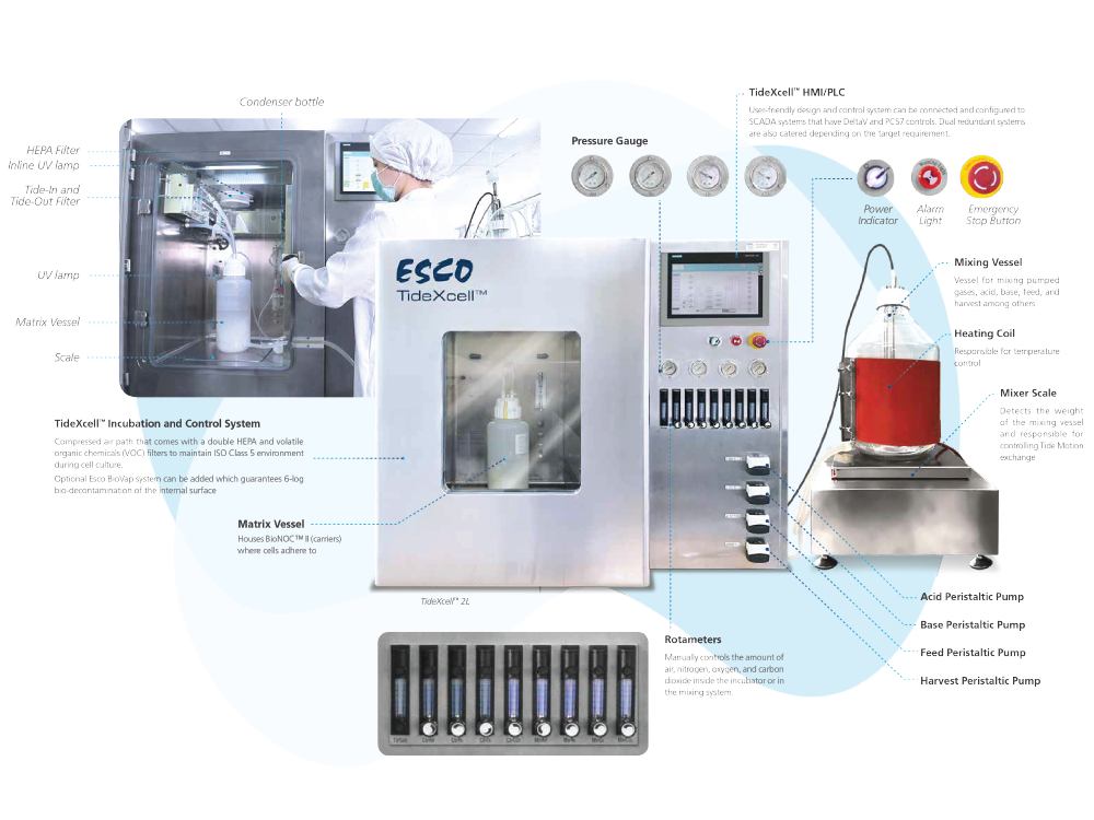 Bioreactor system Esco TideXcell ®