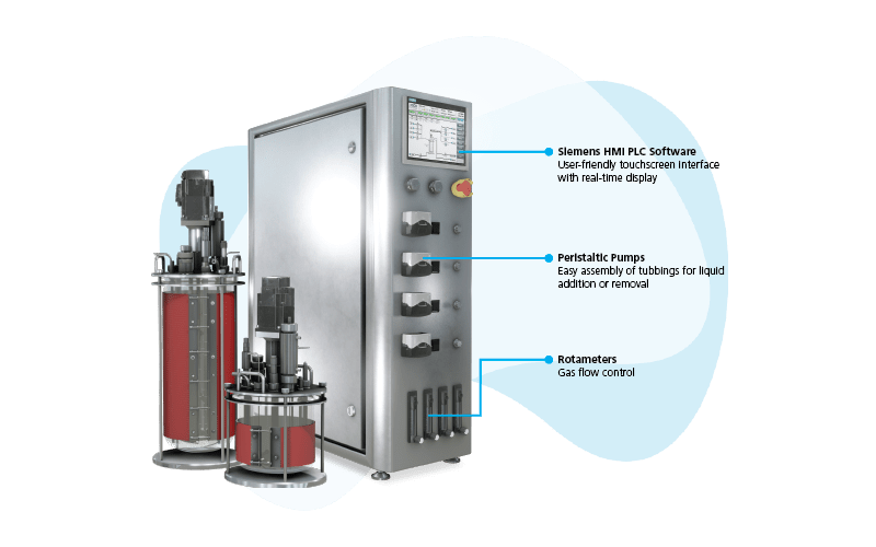 Bioreactor tank small scale Esco BioXcell ® with stirrer