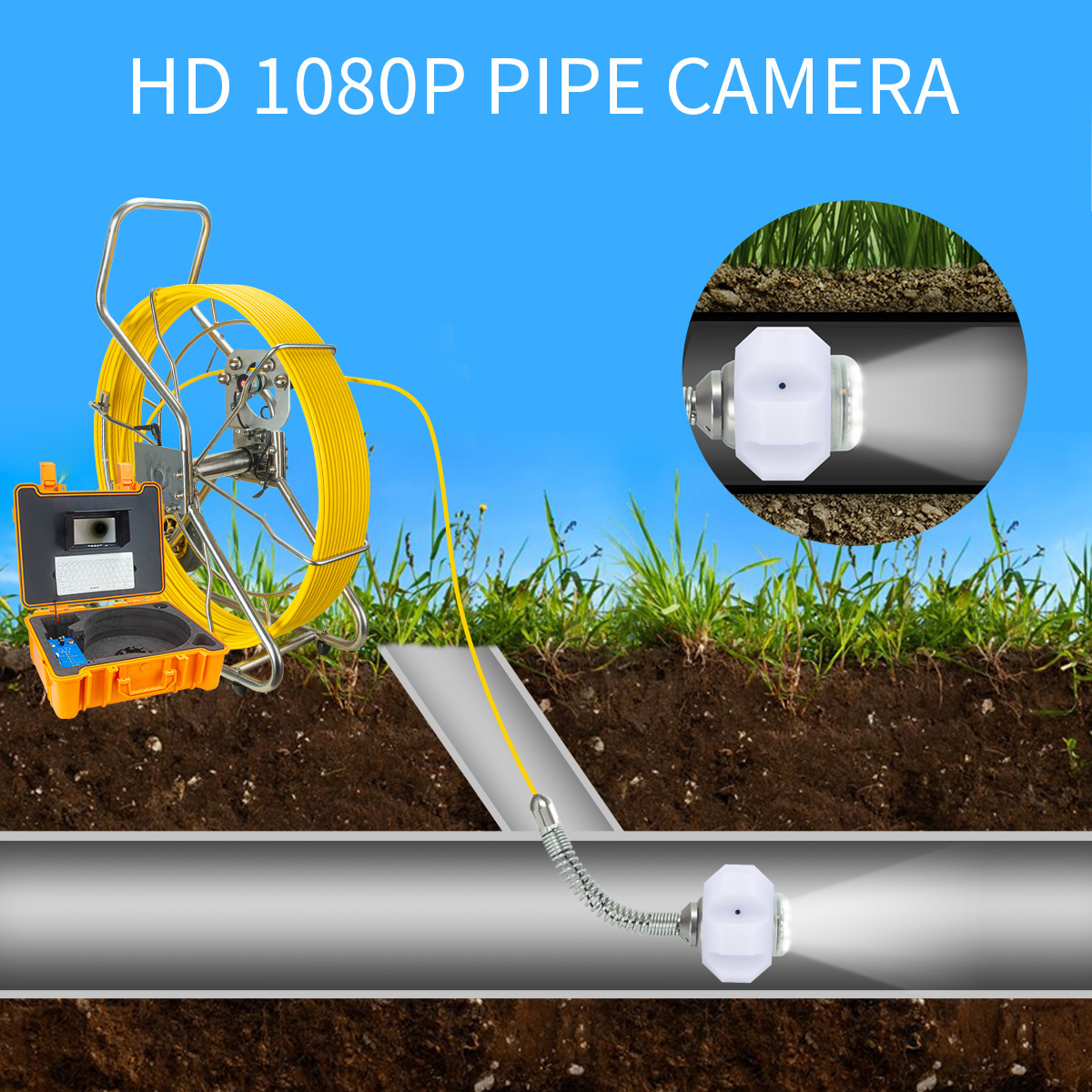 Pipe-and-sewer-inspection-camera-p39g-series-tft-9-hd