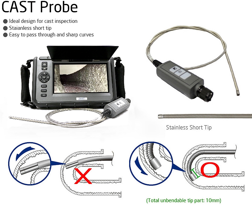 Flexible-vga-spring-probe-inspects-castings-console-system-j-series